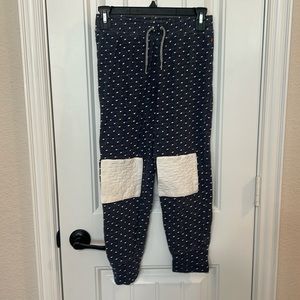 Matilda Jane girls joggers, size 10, navy with white knees